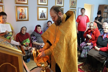 Празднование Крещения Господня или Богоявления в Энгельсском доме-интернате